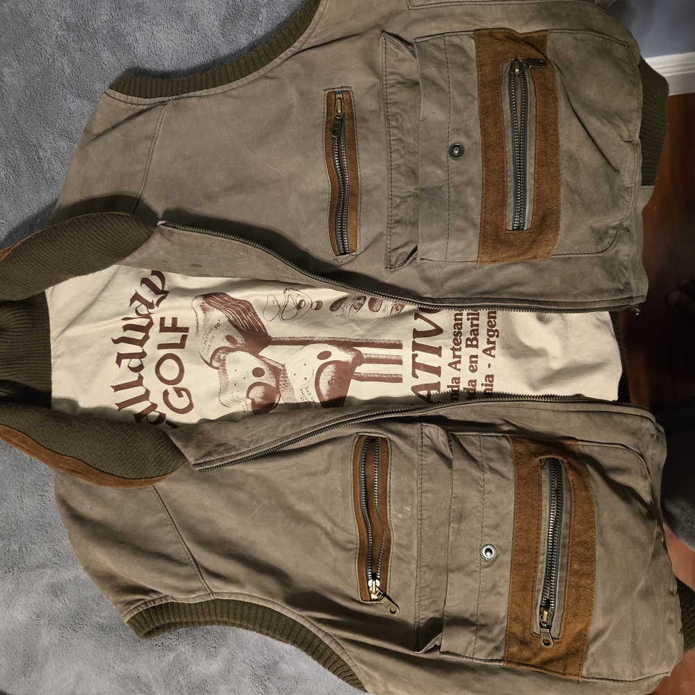 Men's Khaki Utility Vest